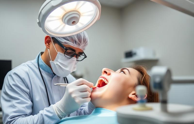 Dentist performing filling replacement at The DNA Henley Clinic Henley on Thames?